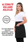 Simple 3lü Set Ayar Askılı Mutfak Önlüğü Seti (ELDİVEN, TUTACAK) - 7