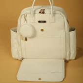 Maia Anne Bebek Bakım Sırt Çantası 7310 Krem thumbnail 2