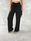 Ayrobin Oversize Kadın Pantalon - Siyah - 1