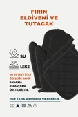 Yanmaz Ve Isıya Dayanıklı Fırın Eldiveni Ve Tutacak (2 ELDİVEN, 2 TUTACAK) - 12
