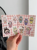 Labubu Sheet 2li Sayfa Sticker 12'li Paket - 1