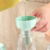 Silikon Süzgeçli Huni - Çok Amaçlı Şişe Kavanoz Hunisi - Sosluk veya Huni Olarak Kullanım - 5