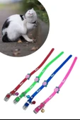 BUFFER® Çıngıraklı Zilli Sevimli Renkli Slikon Kedi Köpek Boyun Tasması thumbnail 2