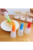 1 Adet Pratik Mini Yağlık Mini Hazneli Yağlık Yağ Sos Ve Yumurta Fırçası Silikon Fırçalı Yağdanlık - 3