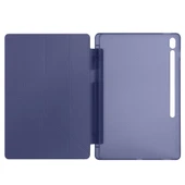 Samsung Galaxy Tab S10 FE Plus SM-X620 13.1 İnç Uyumlu Katlanabilir Kalemlikli Standlı Akıllı Kılıf  Lacivert thumbnail 3