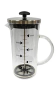 Metal Kapaklı French Press 350 ML Bitki Çay Demleme Kupası Çift Kapaklı Metal ve Plastik Kapak - 6