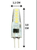(4 Adet) Heka 2W (14W) 3000K (Sarı Işık) G4 Duylu Dim Edilebilir Led Kapsül Ampul thumbnail 3