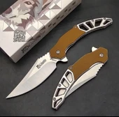 Columbia Yeni Tasarım Kamp ve Avcı Çakısı Kahve - 1