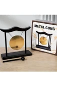 Metal Gong Feng Shui Pirinç Yin Yang Masa Üstü İsim Yazı Yazılabilir thumbnail 2