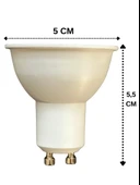 (8 Adet) Cata 8W (50W) 3000K (Sarı Işık) GU10 Duylu Led Spot Ampul thumbnail 3