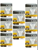 (8 Adet) Cata 8W (50W) 3000K (Sarı Işık) GU10 Duylu Led Spot Ampul thumbnail 1