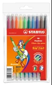 Stabilo Trio 2in1 Çift Uçlu Keçeli Kalem 10 Renk 22210-01 thumbnail 1
