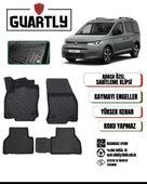 Guartly Volkswagen Caddy 2020 ve Sonrası Uyumlu Araca Premium Özel 4d Havuzlu Oto Paspas Takımı - 1