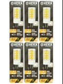 (6 Adet) Heka 5W (35W) 3000K (Sarı Işık) G4 Duylu Dim Edilebilir Led Kapsül Ampul thumbnail 1