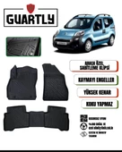 Guartly Citroen Nemo 2007 ve Sonrası Için Araca Özel 4d Premium Havuzlu Paspas Takımı - 1