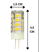 (5 Adet) Heka 5W (35W) 3000K (Sarı Işık) G4 Duylu Dim Edilebilir Led Kapsül Ampul thumbnail 3
