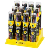 Adel Blackline Boya Kalemi 12 Renk Metal Tüp thumbnail 3