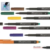 Faber Castell Permanent Asetat Kalemi (M) 8’li Takım - 2