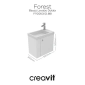 Forest Lavabo Dolabı 50 cm Beyaz thumbnail 2