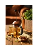 Metal French Press Bakır Renk 350 ML Bitki Çay Demleme Kupası 350 ML 9129 - 5