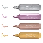 Faber Castell Metalik Renk Fosforlu Kalem 4 lü Paket 154640 thumbnail 1