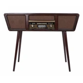 Gramofon Nostaljik Ahşap Standlı Pikap Plak Çalar Radyo Bluetooth Usb 100cm C0999 thumbnail 4