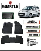 Guartly Peugeot Bipper 2007 ve Sonrası Için Uyumlu Araca Özel 4d Premium Havuzlu Paspas - 1