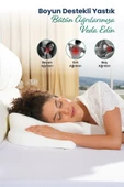 Ulralüks Boyun Destekli Visco Ortopedik Yastık - 68x39x13-11cm - 3
