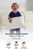 Çocuk Ortopedik Visco Yastık 38x26-8 cm | 1-10 Yaş Uyumlu – Boyun Destekli & Yıkanabilir Kılıf - 5
