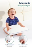 Çocuk Ortopedik Visco Yastık 38x26-8 cm | 1-10 Yaş Uyumlu – Boyun Destekli & Yıkanabilir Kılıf - 4