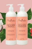 Shea Moisture Coconut & Hibiscus Şampuan ve Saç Kremi Set 2x710ML thumbnail 4