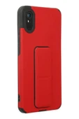 Litae Trend BFS Xiaomi Redmi 9A Kılıf Mega Standlı Silikon - Kırmızı - 2