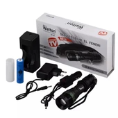 Black Wt-037-şarjlı Zoomlu Acil Durum Feneri thumbnail 1