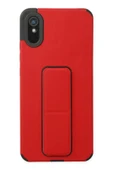 Litae Trend BFS  Xiaomi Redmi 9A Kılıf Mega Standlı Silikon - Kırmızı - 1