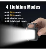 F.20a Mıknatıslı Kamp Feneri El Feneri 800 Lümen 30 Cob thumbnail 3