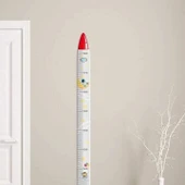 Sevimli Sarı Zürafa   Yeşil Dinazor   Deniz Kızı   Roket  Ağaç Boy Ölçüsü Sticker thumbnail 4