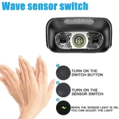 Baretta Brt61 Xpe Pearls Led Hareket Sensörlü Mini Usb Şarjlı Kafa Feneri thumbnail 5