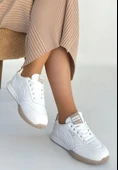 Tawen Beyaz Cilt Bağcıklı Spor Ayakkabı thumbnail 1