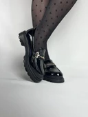 KB-ZN103 Kömür Rugan Günlük Kadın Babet - 6