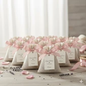 Kişiye Özel Dügün,Nişan,Kına,6 Ay Kınası,Söz Özel Gün Dağıtmalık Toptan Lavanta Kesesi 10 Adet thumbnail 4