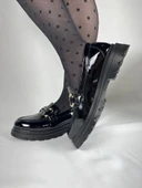 KB-ZN101 Kömür Rugan Günlük Kadın Babet - 3