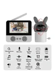 Bebek Kamerası Kumandalı Monitörlü Karşılıklı Konuşma Özellikli , Hatırlatıcılı Ip Bebek Kamerası thumbnail 3
