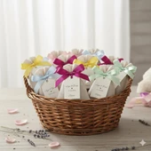 Kişiye Özel Dügün,Nişan,Kına,6 Ay Kınası,Söz Özel Gün Dağıtmalık Toptan Lavanta Kesesi 10 Adet thumbnail 1