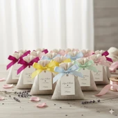 Kişiye Özel Dügün,Nişan,Kına,6 Ay Kınası,Söz Özel Gün Dağıtmalık Toptan Lavanta Kesesi 10 Adet thumbnail 3