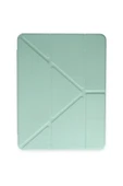 Litae Trend BFS  iPad Pro 12.9 (2021) Kılıf Kalemlikli Mars Tablet Kılıfı - Açık Yeşil thumbnail 1