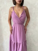 Fırfırlı katlı elbise s255049 - 2