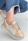 Piona Bej Rugan Bağcıklı Spor Ayakkabı - 2
