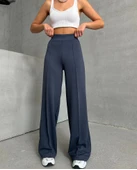 önü çımalı pantolon füme - 1