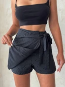 Brodeli şort etek s255075 - 5