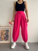 Şalvar pantolon fuşya s23202 - 1